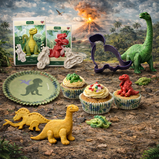 Dino koek & muffinvormen