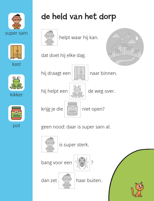 Stickerboek: Ik leer lezen -  Super Sam en de dino