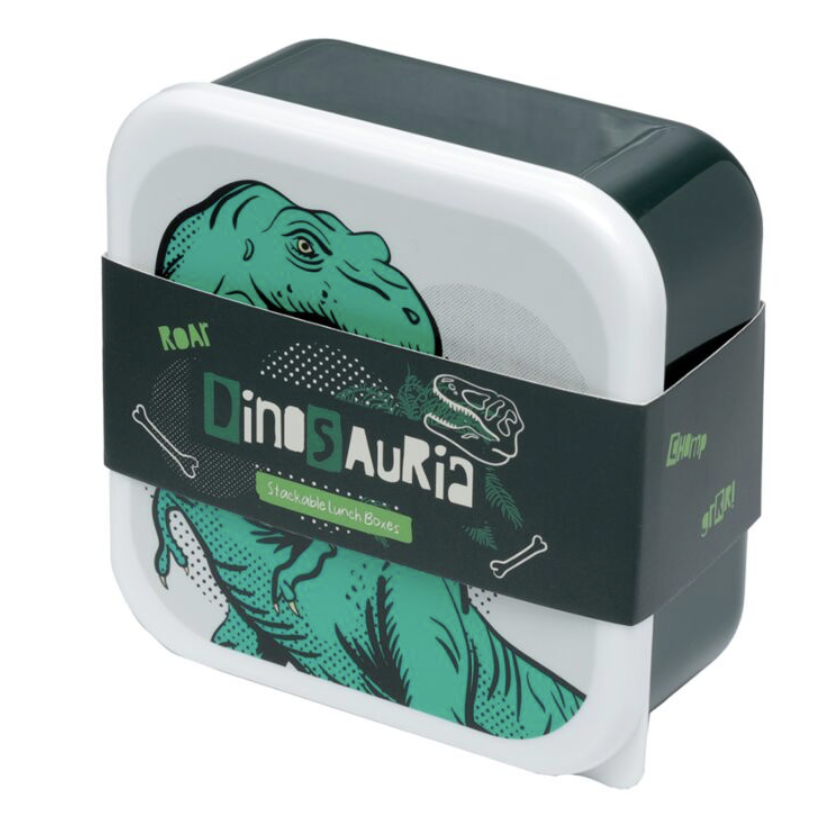 de dino lunch boxen in elkaar
