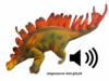 Stegosaurus met geluid