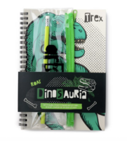 Dinosauria Ring A5 Notitieboekje &amp; 6-delige Schrijfset