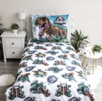 Dekbedovertrek Jurassic PArk overdag achterkant