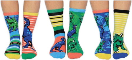 Dinosaurus sokken - Odd Socks - maat 30,5 / 39