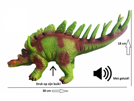 Stegosaurus met geluid