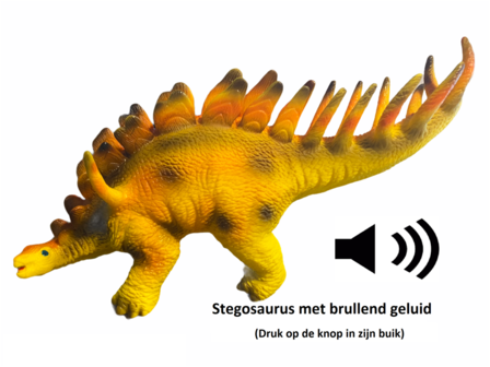 Stegosaurus met geluid