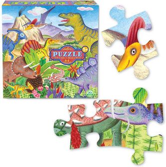 64 stukjes Dinosaurus Puzzel - Age of the Dinosaur