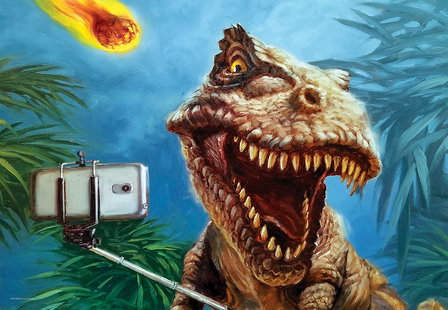 100 stukjes Dinosaurus Puzzel - Dino Selfie