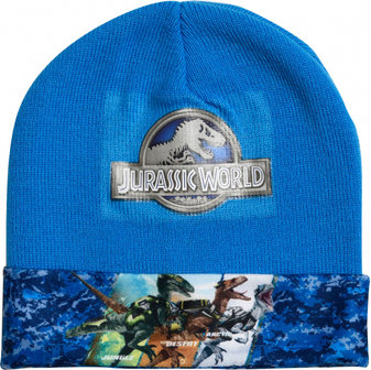 Jurassic World - Winterset Muts - blauw