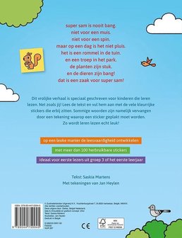 Stickerboek: Ik leer lezen -  Super Sam en de dino