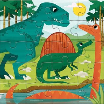 Magnetische Puzzel Dinosaurus - Mudpuppy &ndash; (2 x 20)