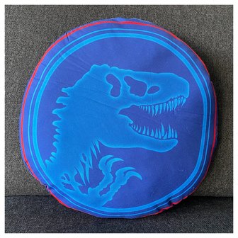 Sierkussen Jurassic World - blauw