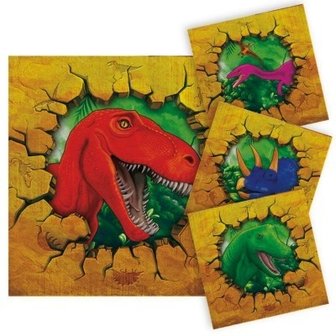 Servetten Dinosaurus (16x) (Dinosaur Party)