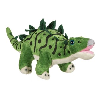 Dinosaurus Pluch Knuffels- Brontosaurus- T-rex - Triceratops - Stegosaurus (4x) - circa 30 cm