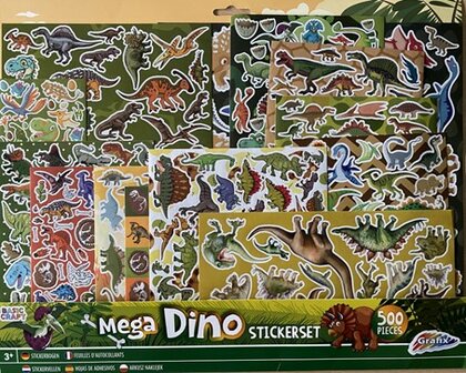 Dinosaurus XL stickerset - 500 stickers