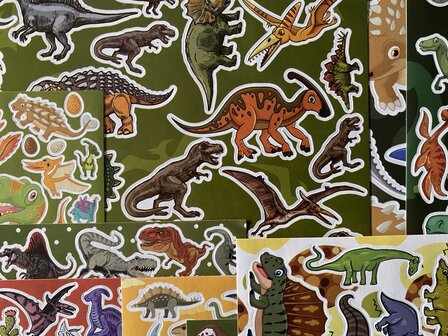 Dinosaurus XL stickerset - 500 stickers