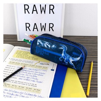 Etui Jurassic World - blauw