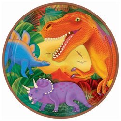 Laatste: Bordjes (8x) 23 cm (Diplohosaurus Feest)