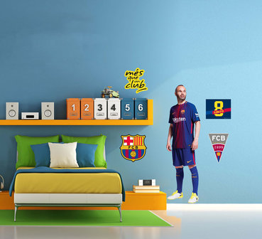 Iniesta muursticker