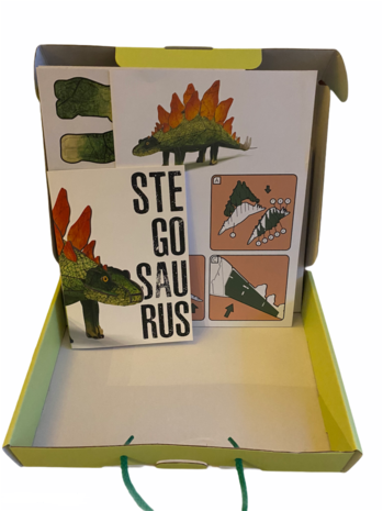 Stegosaurus 3D model met informatieboekje