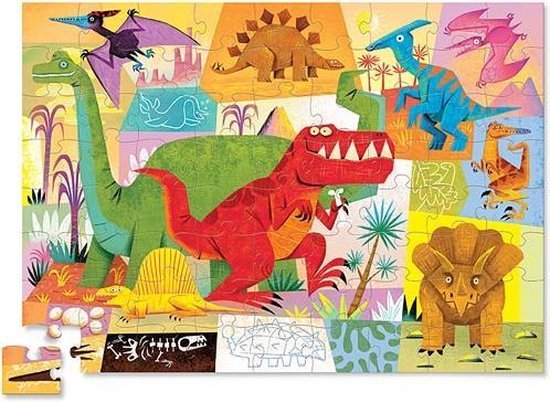 72 stukjes T-rex puzzel - Crocodile Creek