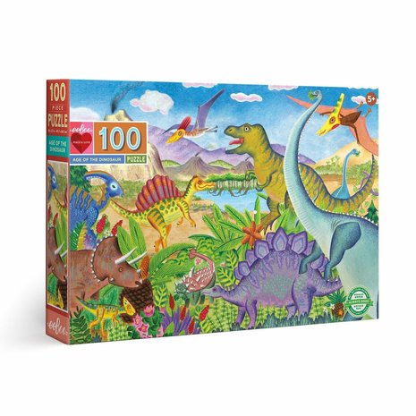 100 stukjes Dinosaurus Puzzel - Age of the Dinosaur