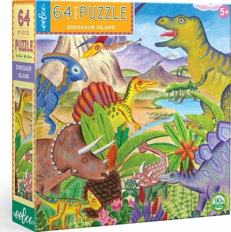 64 stukjes Dinosaurus Puzzel - Age of the Dinosaur