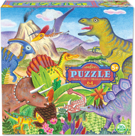 64 stukjes Dinosaurus Puzzel - Age of the Dinosaur