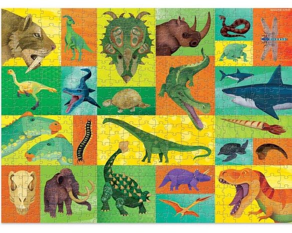 Prehistoric Dino puzzel - 500 stukjes - Crocodile Creek 