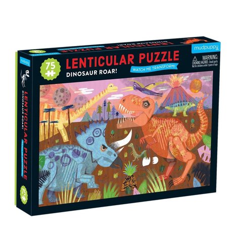 Dinosaurus Puzzel - Lenticulair - (75 st) - Mudpuppy