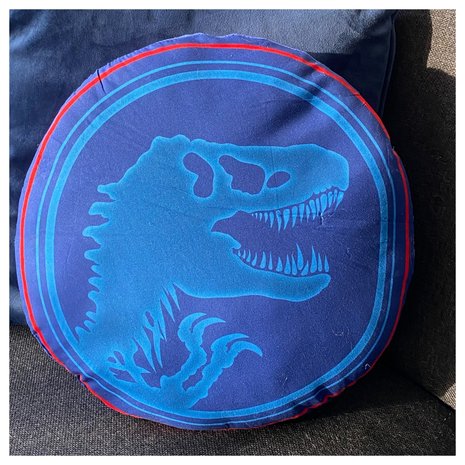 Sierkussen Jurassic World - blauw