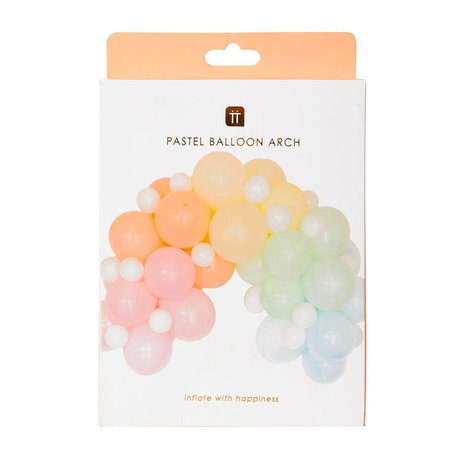 Ballonnen pakket - Pastel kleuren - 3 meter 