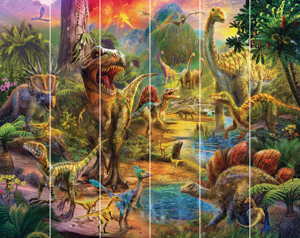 Walltastic – Dinosaurus T-rex - Landscape of Dinosaurs - Posterbehang