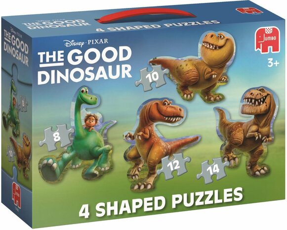  The Good Dinosaur puzzel - vormenpuzzel - 4in1