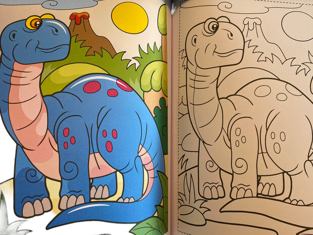Dinosaurus kleurboek - Mijn dino kleurboek