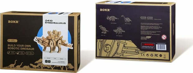 Modelbouw - Hout - Stegosaurus - Robotime