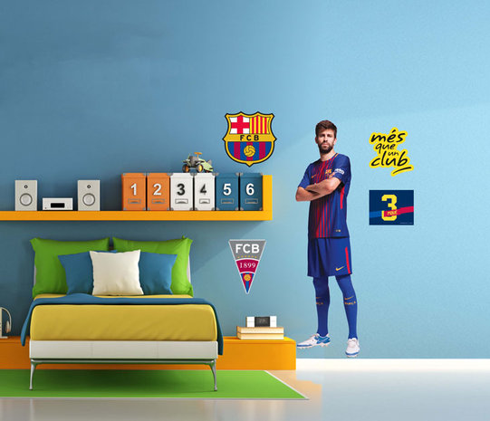 afbetalen inkomen Openlijk Pique muursticker I FC Barcelona stickers - Dinoworld