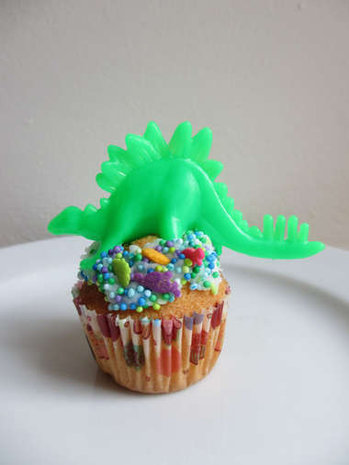 dinosaurus voor cake