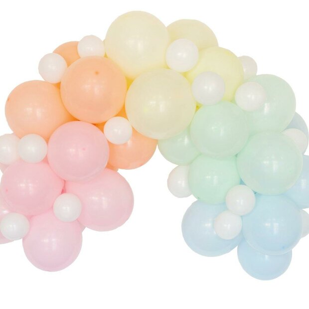 Ballonnen pakket - Pastel kleuren - 3 meter 