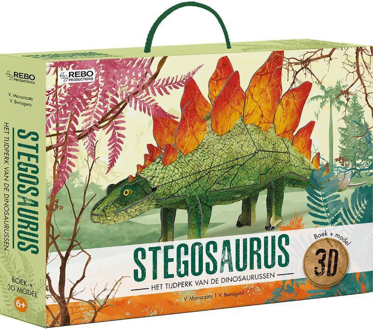 Kalmte Leer spreiding 3D model - Stegosaurus - Boek en 3D model - Dinoworld