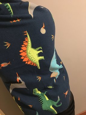 Dinosaurus badhanddoek (70 x 140 cm) - blauw