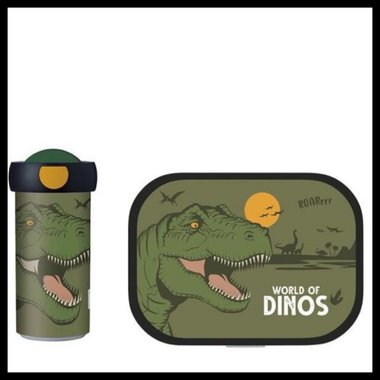 Schoolbeker & Lunchbox Mepal set (Dino) (kadoverpakking)