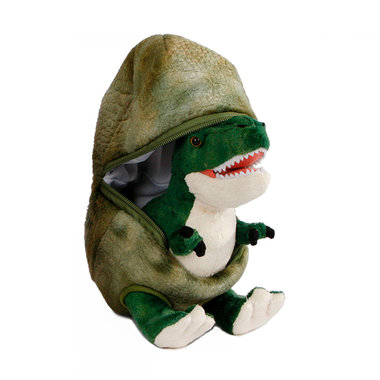 Dinoworld - Dinosaurus Pluche in Ei - Groen - 22cm