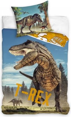Dekbedovertrek T-rex (140x200cm)