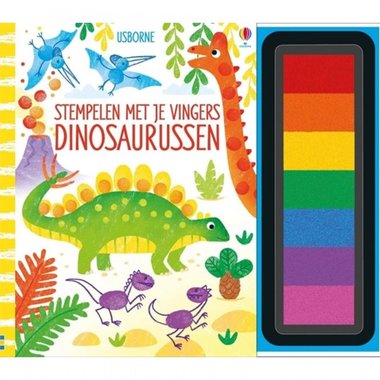 Stempelen met je vingers - Dinosaurussen