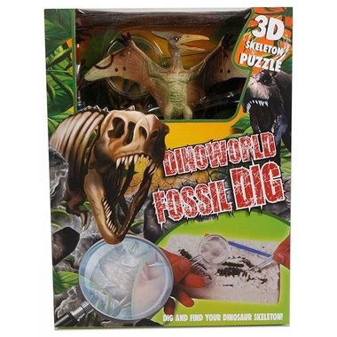 Dig it out: Pteranodon skelet (blok) met extra speeldino (Dinoworld)