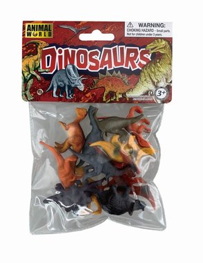 (12x) Dinosaurussen in een zakje (klein)