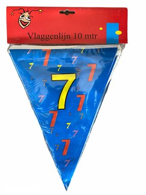 Vlaggenlijn 7 jaar (10 meter)