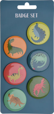 Dinosaurus buttons (6x)