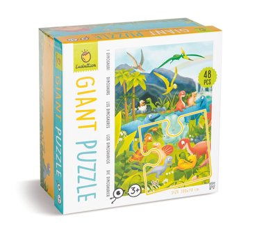 48 stukjes Giant Puzzel - Vrolijke dino's