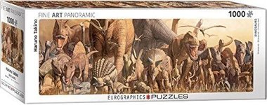 1000 stukjes Dinosaurus Panorama Puzzel